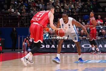 2024-05-27 - Diego Flaccadori (EA7 Emporio Armani Olimpia Milano) & Semaj Christon (Germani Brescia) - EA7 EMPORIO ARMANI MILANO VS GERMANI BRESCIA - ITALIAN SERIE A - BASKETBALL