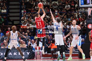 2024-05-27 - Diego Flaccadori (EA7 Emporio Armani Olimpia Milano) - EA7 EMPORIO ARMANI MILANO VS GERMANI BRESCIA - ITALIAN SERIE A - BASKETBALL