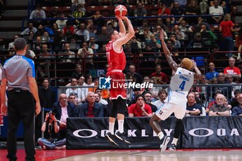 2024-05-27 - Johannes Voigtmann (EA7 Emporio Armani Olimpia Milano) & Jason Burnell (Germani Brescia) - EA7 EMPORIO ARMANI MILANO VS GERMANI BRESCIA - ITALIAN SERIE A - BASKETBALL