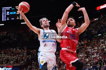 2024-05-27 - Amedeo Della Valle (Germani Brescia) & Stefano Tonut (EA7 Emporio Armani Olimpia Milano) - EA7 EMPORIO ARMANI MILANO VS GERMANI BRESCIA - ITALIAN SERIE A - BASKETBALL