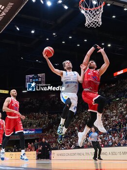 2024-05-27 - Amedeo Della Valle (Germani Brescia) & Stefano Tonut (EA7 Emporio Armani Olimpia Milano) - EA7 EMPORIO ARMANI MILANO VS GERMANI BRESCIA - ITALIAN SERIE A - BASKETBALL