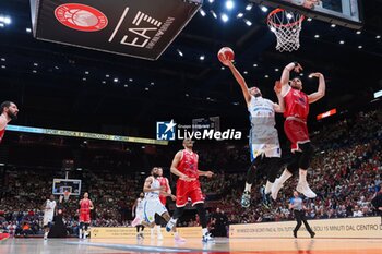 2024-05-27 - Amedeo Della Valle (Germani Brescia) & Stefano Tonut (EA7 Emporio Armani Olimpia Milano) - EA7 EMPORIO ARMANI MILANO VS GERMANI BRESCIA - ITALIAN SERIE A - BASKETBALL