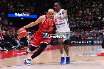 2024-05-27 - Shavon Shields (EA7 Emporio Armani Olimpia Milano) & Semaj Christon (Germani Brescia) - EA7 EMPORIO ARMANI MILANO VS GERMANI BRESCIA - ITALIAN SERIE A - BASKETBALL