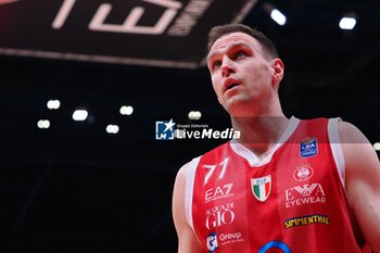 2024-05-27 - Johannes Voigtmann (EA7 Emporio Armani Olimpia Milano) - EA7 EMPORIO ARMANI MILANO VS GERMANI BRESCIA - ITALIAN SERIE A - BASKETBALL