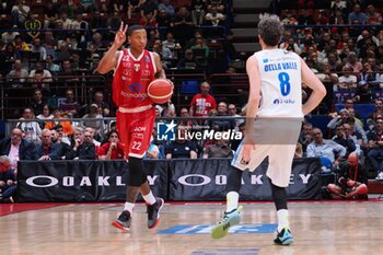 2024-05-27 - Devon Hall (EA7 Emporio Armani Olimpia Milano) & Amedeo Della Valle (Germani Brescia) - EA7 EMPORIO ARMANI MILANO VS GERMANI BRESCIA - ITALIAN SERIE A - BASKETBALL