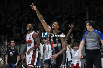 2024-05-26 - Jordan Mickey (Segafredo Virtus Bologna) during the LBA italian A1 series basketball championship match 2 of the playoffs semifinals Segafredo Virtus Bologna Vs. Umana Reyer Venezia at Segafredo Arena, Bologna, Italy, May 26, 2024 - Photo: Michele Nucci - VIRTUS BOLOGNA VS REYER VENEZIA - ITALIAN SERIE A - BASKETBALL