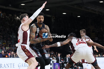 2024-05-26 - Jordan Mickey (Segafredo Virtus Bologna) during the LBA italian A1 series basketball championship match 2 of the playoffs semifinals Segafredo Virtus Bologna Vs. Umana Reyer Venezia at Segafredo Arena, Bologna, Italy, May 26, 2024 - Photo: Michele Nucci - VIRTUS BOLOGNA VS REYER VENEZIA - ITALIAN SERIE A - BASKETBALL