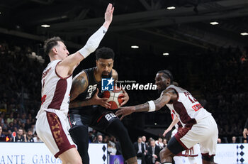 2024-05-26 - Jordan Mickey (Segafredo Virtus Bologna) during the LBA italian A1 series basketball championship match 2 of the playoffs semifinals Segafredo Virtus Bologna Vs. Umana Reyer Venezia at Segafredo Arena, Bologna, Italy, May 26, 2024 - Photo: Michele Nucci - VIRTUS BOLOGNA VS REYER VENEZIA - ITALIAN SERIE A - BASKETBALL