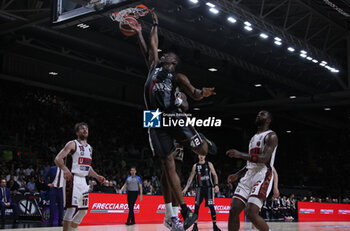 2024-05-26 - Bryant Dunston (Segafredo Virtus Bologna) during the LBA italian A1 series basketball championship match 2 of the playoffs semifinals Segafredo Virtus Bologna Vs. Umana Reyer Venezia at Segafredo Arena, Bologna, Italy, May 26, 2024 - Photo: Michele Nucci - VIRTUS BOLOGNA VS REYER VENEZIA - ITALIAN SERIE A - BASKETBALL