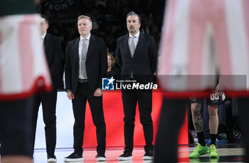 2024-06-06 - Luca Banchi (head coach of Bologna) during race 1 of the playoffs final game of the LBA Italian basketball championship Segafredo Virtus Bologna vs EA7 Emporio Armani Olimpia Milano at Segafredo Arena, Bologna, Italy, June 06, 2024 - photo Michele Nucci - RACE 1 FINAL / VIRTUS SEGAFREDO BOLOGNA VS EA7 EMPORIO ARMANI MILANO - ITALIAN SERIE A - BASKETBALL