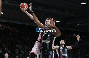 2024-06-06 - Nicolo' Melli (Milano) during race 1 of the playoffs final game of the LBA Italian basketball championship Segafredo Virtus Bologna vs EA7 Emporio Armani Olimpia Milano at Segafredo Arena, Bologna, Italy, June 06, 2024 - photo Michele Nucci - RACE 1 FINAL / VIRTUS SEGAFREDO BOLOGNA VS EA7 EMPORIO ARMANI MILANO - ITALIAN SERIE A - BASKETBALL