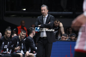 2024-06-06 - Luca Banchi (head coach of Bologna) during race 1 of the playoffs final game of the LBA Italian basketball championship Segafredo Virtus Bologna vs EA7 Emporio Armani Olimpia Milano at Segafredo Arena, Bologna, Italy, June 06, 2024 - photo Michele Nucci - RACE 1 FINAL / VIRTUS SEGAFREDO BOLOGNA VS EA7 EMPORIO ARMANI MILANO - ITALIAN SERIE A - BASKETBALL