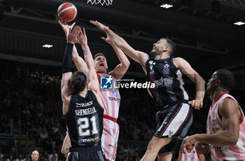 2024-06-06 - Giampaolo Ricci (Milano) during race 1 of the playoffs final game of the LBA Italian basketball championship Segafredo Virtus Bologna vs EA7 Emporio Armani Olimpia Milano at Segafredo Arena, Bologna, Italy, June 06, 2024 - photo Michele Nucci - RACE 1 FINAL / VIRTUS SEGAFREDO BOLOGNA VS EA7 EMPORIO ARMANI MILANO - ITALIAN SERIE A - BASKETBALL