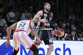 2024-06-06 - Isaia Cordinier (Bologna) during race 1 of the playoffs final game of the LBA Italian basketball championship Segafredo Virtus Bologna vs EA7 Emporio Armani Olimpia Milano at Segafredo Arena, Bologna, Italy, June 06, 2024 - photo Michele Nucci - RACE 1 FINAL / VIRTUS SEGAFREDO BOLOGNA VS EA7 EMPORIO ARMANI MILANO - ITALIAN SERIE A - BASKETBALL