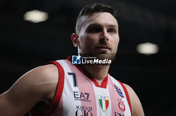 2024-06-06 - Stefano Tonut (Milano) during race 1 of the playoffs final game of the LBA Italian basketball championship Segafredo Virtus Bologna vs EA7 Emporio Armani Olimpia Milano at Segafredo Arena, Bologna, Italy, June 06, 2024 - photo Michele Nucci - RACE 1 FINAL / VIRTUS SEGAFREDO BOLOGNA VS EA7 EMPORIO ARMANI MILANO - ITALIAN SERIE A - BASKETBALL