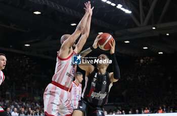 2024-06-06 - Iffe Lundberg (Bologna) during race 1 of the playoffs final game of the LBA Italian basketball championship Segafredo Virtus Bologna vs EA7 Emporio Armani Olimpia Milano at Segafredo Arena, Bologna, Italy, June 06, 2024 - photo Michele Nucci - RACE 1 FINAL / VIRTUS SEGAFREDO BOLOGNA VS EA7 EMPORIO ARMANI MILANO - ITALIAN SERIE A - BASKETBALL