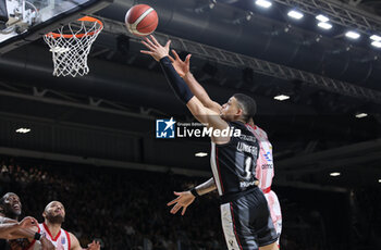 2024-06-06 - Iffe Lundberg (Bologna) during race 1 of the playoffs final game of the LBA Italian basketball championship Segafredo Virtus Bologna vs EA7 Emporio Armani Olimpia Milano at Segafredo Arena, Bologna, Italy, June 06, 2024 - photo Michele Nucci - RACE 1 FINAL / VIRTUS SEGAFREDO BOLOGNA VS EA7 EMPORIO ARMANI MILANO - ITALIAN SERIE A - BASKETBALL