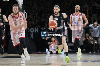 2024-06-06 - Isaia Cordinier (Bologna) during race 1 of the playoffs final game of the LBA Italian basketball championship Segafredo Virtus Bologna vs EA7 Emporio Armani Olimpia Milano at Segafredo Arena, Bologna, Italy, June 06, 2024 - photo Michele Nucci - RACE 1 FINAL / VIRTUS SEGAFREDO BOLOGNA VS EA7 EMPORIO ARMANI MILANO - ITALIAN SERIE A - BASKETBALL