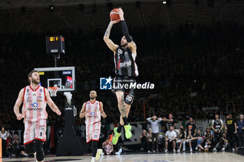 2024-06-06 - Isaia Cordinier (Bologna) during race 1 of the playoffs final game of the LBA Italian basketball championship Segafredo Virtus Bologna vs EA7 Emporio Armani Olimpia Milano at Segafredo Arena, Bologna, Italy, June 06, 2024 - photo Michele Nucci - RACE 1 FINAL / VIRTUS SEGAFREDO BOLOGNA VS EA7 EMPORIO ARMANI MILANO - ITALIAN SERIE A - BASKETBALL