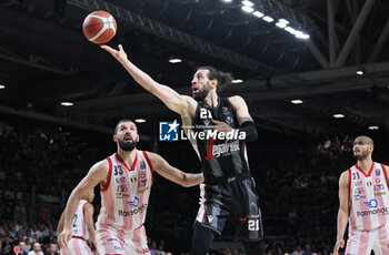 2024-06-06 - Tornike Shengelia (Bologna) during race 1 of the playoffs final game of the LBA Italian basketball championship Segafredo Virtus Bologna vs EA7 Emporio Armani Olimpia Milano at Segafredo Arena, Bologna, Italy, June 06, 2024 - photo Michele Nucci - RACE 1 FINAL / VIRTUS SEGAFREDO BOLOGNA VS EA7 EMPORIO ARMANI MILANO - ITALIAN SERIE A - BASKETBALL