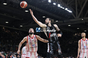 2024-06-06 - Tornike Shengelia (Bologna) during race 1 of the playoffs final game of the LBA Italian basketball championship Segafredo Virtus Bologna vs EA7 Emporio Armani Olimpia Milano at Segafredo Arena, Bologna, Italy, June 06, 2024 - photo Michele Nucci - RACE 1 FINAL / VIRTUS SEGAFREDO BOLOGNA VS EA7 EMPORIO ARMANI MILANO - ITALIAN SERIE A - BASKETBALL