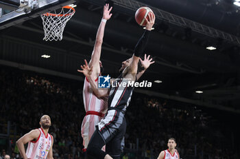 2024-06-08 - Tornike Shengelia (Bologna) during race 2 of the playoffs final game of the LBA Italian basketball championship Segafredo Virtus Bologna vs EA7 Emporio Armani Olimpia Milano at Segafredo Arena, Bologna, Italy, June 08, 2024 - photo Michele Nucci - RACE 2 FINAL - VIRTUS SEGAFREDO BOLOGNA VS EA7 EMPORIO ARMANI MILANO - ITALIAN SERIE A - BASKETBALL