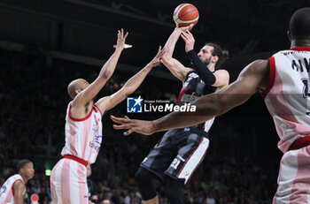 2024-06-08 - Tornike Shengelia (Bologna) during race 2 of the playoffs final game of the LBA Italian basketball championship Segafredo Virtus Bologna vs EA7 Emporio Armani Olimpia Milano at Segafredo Arena, Bologna, Italy, June 08, 2024 - photo Michele Nucci - RACE 2 FINAL - VIRTUS SEGAFREDO BOLOGNA VS EA7 EMPORIO ARMANI MILANO - ITALIAN SERIE A - BASKETBALL