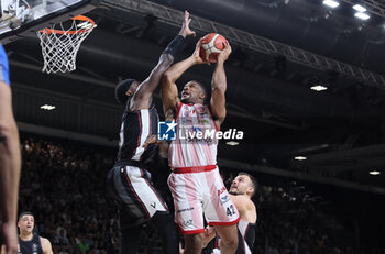 2024-06-08 - Kyle Hines (Milano) during race 2 of the playoffs final game of the LBA Italian basketball championship Segafredo Virtus Bologna vs EA7 Emporio Armani Olimpia Milano at Segafredo Arena, Bologna, Italy, June 08, 2024 - photo Michele Nucci - RACE 2 FINAL - VIRTUS SEGAFREDO BOLOGNA VS EA7 EMPORIO ARMANI MILANO - ITALIAN SERIE A - BASKETBALL