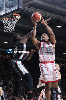 2024-06-08 - Kyle Hines (Milano) during race 2 of the playoffs final game of the LBA Italian basketball championship Segafredo Virtus Bologna vs EA7 Emporio Armani Olimpia Milano at Segafredo Arena, Bologna, Italy, June 08, 2024 - photo Michele Nucci - RACE 2 FINAL - VIRTUS SEGAFREDO BOLOGNA VS EA7 EMPORIO ARMANI MILANO - ITALIAN SERIE A - BASKETBALL