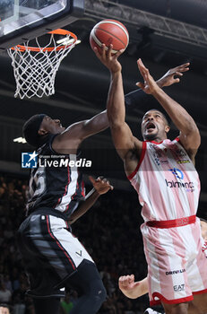 2024-06-08 - Kyle Hines (Milano) during race 2 of the playoffs final game of the LBA Italian basketball championship Segafredo Virtus Bologna vs EA7 Emporio Armani Olimpia Milano at Segafredo Arena, Bologna, Italy, June 08, 2024 - photo Michele Nucci - RACE 2 FINAL - VIRTUS SEGAFREDO BOLOGNA VS EA7 EMPORIO ARMANI MILANO - ITALIAN SERIE A - BASKETBALL