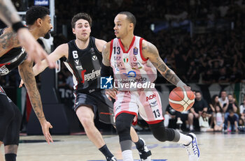 2024-06-08 - Shabazz Napier (Milano) during race 2 of the playoffs final game of the LBA Italian basketball championship Segafredo Virtus Bologna vs EA7 Emporio Armani Olimpia Milano at Segafredo Arena, Bologna, Italy, June 08, 2024 - photo Michele Nucci - RACE 2 FINAL - VIRTUS SEGAFREDO BOLOGNA VS EA7 EMPORIO ARMANI MILANO - ITALIAN SERIE A - BASKETBALL