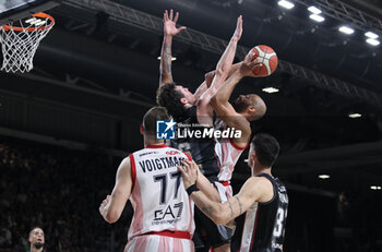 2024-06-08 - Devon Hall (Milano) during race 2 of the playoffs final game of the LBA Italian basketball championship Segafredo Virtus Bologna vs EA7 Emporio Armani Olimpia Milano at Segafredo Arena, Bologna, Italy, June 08, 2024 - photo Michele Nucci - RACE 2 FINAL - VIRTUS SEGAFREDO BOLOGNA VS EA7 EMPORIO ARMANI MILANO - ITALIAN SERIE A - BASKETBALL