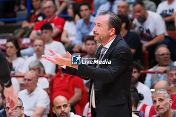 2024-06-11 - Luca Banchi, head coach Virtus Segafredo Bologna - GAME 3 FINAL - EA7 EMPORIO ARMANI MILANO VS VIRTUS SEGAFREDO BOLOGNA - ITALIAN SERIE A - BASKETBALL