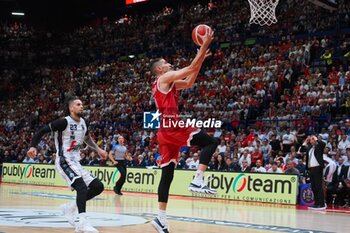 2024-06-11 - Diego Flaccadori (EA7 Emporio Armani Olimpia Milano) - GAME 3 FINAL - EA7 EMPORIO ARMANI MILANO VS VIRTUS SEGAFREDO BOLOGNA - ITALIAN SERIE A - BASKETBALL