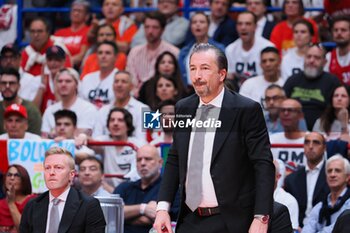 2024-06-13 - Luca Banchi, head coach Virtus Segafredo Bologna - GAME 4 FINAL - EA7 EMPORIO ARMANI MILANO VS VIRTUS SEGAFREDO BOLOGNA - ITALIAN SERIE A - BASKETBALL