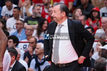 2024-06-13 - Luca Banchi, head coach Virtus Segafredo Bologna - GAME 4 FINAL - EA7 EMPORIO ARMANI MILANO VS VIRTUS SEGAFREDO BOLOGNA - ITALIAN SERIE A - BASKETBALL