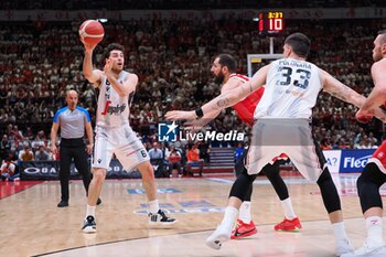 2024-06-13 - Alessandro Pajola (Virtus Segafredo Bologna) & Achille Polonara (Virtus Segafredo Bologna) - GAME 4 FINAL - EA7 EMPORIO ARMANI MILANO VS VIRTUS SEGAFREDO BOLOGNA - ITALIAN SERIE A - BASKETBALL