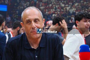 2024-06-13 - Ettore Messina, head coach EA7 Emporio Armani Olimpia Milano - GAME 4 FINAL - EA7 EMPORIO ARMANI MILANO VS VIRTUS SEGAFREDO BOLOGNA - ITALIAN SERIE A - BASKETBALL