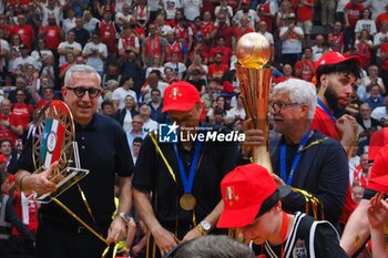 2024-06-13 - Ettore Messina, head coach EA7 Emporio Armani Olimpia Milano - GAME 4 FINAL - EA7 EMPORIO ARMANI MILANO VS VIRTUS SEGAFREDO BOLOGNA - ITALIAN SERIE A - BASKETBALL