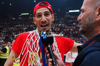 2024-06-13 - Diego Flaccadori (EA7 Emporio Armani Olimpia Milano) - GAME 4 FINAL - EA7 EMPORIO ARMANI MILANO VS VIRTUS SEGAFREDO BOLOGNA - ITALIAN SERIE A - BASKETBALL