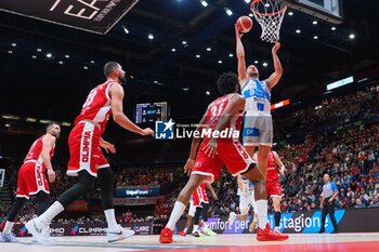 2024-10-06 - Miralem Halilovic (Banco di Sardegna Sassari) - EA7 EMPORIO ARMANI MILANO VS BANCO DI SARDEGNA SASSARI - ITALIAN SERIE A - BASKETBALL