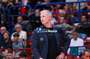 2024-10-06 - Nenad Markovic, head coach Banco di Sardegna Sassari - EA7 EMPORIO ARMANI MILANO VS BANCO DI SARDEGNA SASSARI - ITALIAN SERIE A - BASKETBALL