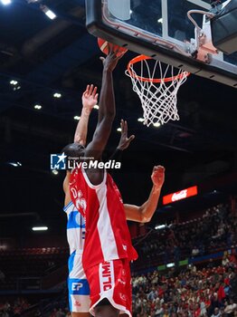 2024-10-06 - Ousmane Diop (EA7 Emporio Armani Olimpia Milano) - EA7 EMPORIO ARMANI MILANO VS BANCO DI SARDEGNA SASSARI - ITALIAN SERIE A - BASKETBALL