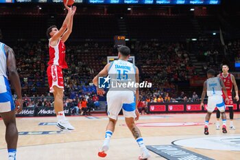 2024-10-06 - Giordano Bortolani (EA7 Emporio Armani Olimpia Milano) - EA7 EMPORIO ARMANI MILANO VS BANCO DI SARDEGNA SASSARI - ITALIAN SERIE A - BASKETBALL