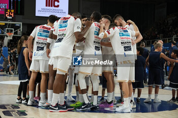 2024-10-05 - Umana Reyer Venezia team before the match between Dolomiti Energia Trentino and Umana Reyer Venezia, regular season of LBA UnipolSai A1 Italian Basketball Championship 2024/2025 at il T Quotidiano Arena on October 5, 2024, Trento, Italy. - DOLOMITI ENERGIA TRENTINO VS UMANA REYER VENEZIA - ITALIAN SERIE A - BASKETBALL