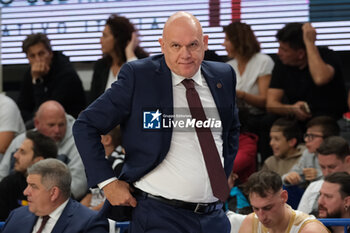 2024-10-05 - Neven Spahija head coach of Umana Reyer Venezia is coaching during the match between Dolomiti Energia Trentino and Umana Reyer Venezia, regular season of LBA UnipolSai A1 Italian Basketball Championship 2024/2025 at il T Quotidiano Arena on October 5, 2024, Trento, Italy. - DOLOMITI ENERGIA TRENTINO VS UMANA REYER VENEZIA - ITALIAN SERIE A - BASKETBALL