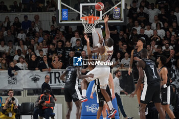 2024-10-05 - Mfiondu Kabengele of Umana Reyer Venezia in action during the match between Dolomiti Energia Trentino and Umana Reyer Venezia, regular season of LBA UnipolSai A1 Italian Basketball Championship 2024/2025 at il T Quotidiano Arena on October 5, 2024, Trento, Italy. - DOLOMITI ENERGIA TRENTINO VS UMANA REYER VENEZIA - ITALIAN SERIE A - BASKETBALL