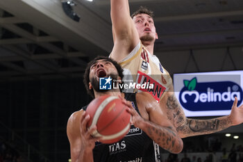 2024-10-05 - Anthony Lamb of Dolomiti Energia Trentino take the rebound in action during the match between Dolomiti Energia Trentino and Umana Reyer Venezia, regular season of LBA UnipolSai A1 Italian Basketball Championship 2024/2025 at il T Quotidiano Arena on October 5, 2024, Trento, Italy. - DOLOMITI ENERGIA TRENTINO VS UMANA REYER VENEZIA - ITALIAN SERIE A - BASKETBALL