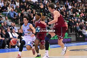 2024-10-05 - Actions of the game and players' images during the match between Nutribullet Treviso and Trapani Shark match at Palaverde - October 5, 2024, during the ITALIAN SERIE A Championship 2024/2025 - NUTRIBULLET TREVISO BASKET VS TRAPANI SHARK - ITALIAN SERIE A - BASKETBALL