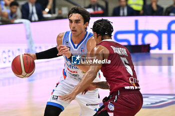 2024-10-05 - Actions of the game and players' images during the match between Nutribullet Treviso and Trapani Shark match at Palaverde - October 5, 2024, during the ITALIAN SERIE A Championship 2024/2025 - NUTRIBULLET TREVISO BASKET VS TRAPANI SHARK - ITALIAN SERIE A - BASKETBALL